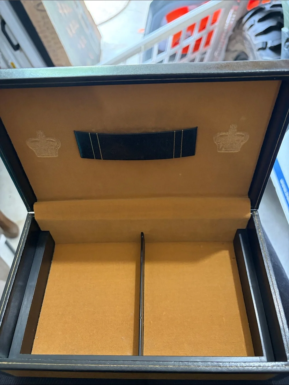 Men's Leatherette Accessory Box - Brown
